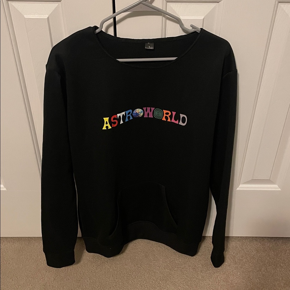 Astroworld Unisex Black Sweatshirt Large (Like New)